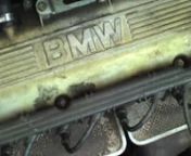 This is a video of the engine in the &#39;90 BMW 325i that we&#39;ve raced in the 24Hrs of LeMons.nnIt really should just be an audio clip, but you can check out the valve cover while you listen.nnListen for slightly odd clicky clacky sound. It&#39;s most obvious when revving towards the end of the video, but if you listen closely you can hear it earlier on as well.nnWe were torn on diagnosis between rod knock, valve train issues (many thought it was a rocker arm), or piston slap. When we pulled the cylinde