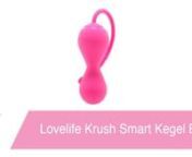 https://www.pinkcherry.com/products/lovelife-krush-smart-kegel-ball(PinkCherry US)nnhttps://www.pinkcherry.ca/collections/shop-by-brand-ohmibod/products/lovelife-krush-smart-kegel-ball(PinkCherry Canada)nnHere&#39;s the beauty of pelvic floor exercises, or kegels, as they&#39;re better known - yes, they&#39;ll help tighten up your grip, assist with bladder control, improve blood circulation and can even make climaxing easier, but the very act of flexing your pelvic floor feels pretty darn good all on it