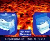 Remember things could always be worse. Stop Covid 19 and just wear your mask in public.nUSA Made Face Mask DispensersnSHOP NOW: https://buybulkdisplays.com/product-category/face-mask-dispensers/nnOur acrylic face mask dispensers are made from clear thick flame polished prime grade acrylic. Available in two styles. Wall Mount and Counter-Top style. Face masks not included. Used in schools, offices, factories, restaurants or home usage. Made in the USA by Buy Bulk Displays LLC, an American company