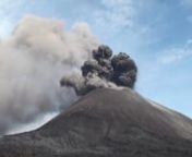 Krakatoa WEST of Java. Actually Anak Krakatoa (child of Krakatoa). 19th eruption witnessed on November 1, 2010.