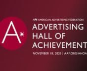 The Advertising Hall of Achievement is the premier event recognizing top young thought leaders making a significant impact on our industry and their communities. The impressive alumni network–each selected by peers in the advertising industry–includes nearly 200 members who have transformed the landscape of advertising, entertainment and media. aaf.org/ahoannWelcomenSteve Pacheco, PresidentUS CEO, UM Worldwide; Advertising Hall of Achievement Class of 2013nLizette Williams, Co-Chair, Adver