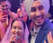 Neha Kakkar announces pregnancy! Throwback to inside Neha-Rohanpreet’s wedding reception. The singer couple hosted their reception for friends and relatives in Chandigarh on 26th October. Neha looked elegant in a silver-white lehenga with lavish jewels in diamond and green emerald, while her better-half chose a blue suit-piece. On Friday, the duo shared a heartwarming picture that sparked pregnancy rumours. In the photo, Neha is seen cradling her baby bump as Rohanpreet hugs her from behind. T