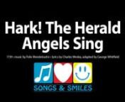 Singalong version of “Hark! The Herald Angels Sing” … a Christmas carol published in 1739. The music is adapted from “Vaterland, in deinen Gauen” by Felix Mendelssohn. The lyrics are by Charles Wesley, adapted by George Whitfield. A new backing track was created for this video.nnLYRICSnnHark! the herald angels sing,n“Glory to the newborn King.nPeace on earth, and mercy mild,nGod and sinners reconciled”nJoyful, all ye nations, rise.nJoin the triumph of the skies.nWith the angelic ho