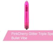 https://www.pinkcherry.com/products/pinkcherry-glitter-bullet-vibe-in-pink (PinkCherry USA)nhttps://www.pinkcherry.ca/products/pinkcherry-glitter-bullet-vibe-in-pink (PinkCherry Canada)nnWe&#39;ve said it before and we&#39;ll say it again- you just can&#39;t beat a classic! This sparkly little treasure of a vibe is one of the newest members of the PinkCherry toy fam, and we&#39;re so happy to introduce the Glitter to all of you.nnTiny and ultra discreet, Glitter&#39;s tapered shape fits perfectly in hand (yours or