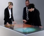 The Struktable is a multi-touch hardware solution provided by Strukt. It can be used for events or permanent installations with custom software developed for individual needs.nnWith its 70-inch display size, the Struktable is built for simultaneous interaction of 8 people and more. The touch-sensitive surface recognizes unlimited finger touches at the same time – therefore, users can interact more intuitively.nnThe portable design makes it versatile for diverse applications: product presentati
