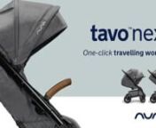 Whether you’re roaming near or far, the TAVO next is ready to roll. With built-in Free-flex suspension™ that ensures their ride will always be smooth, your little one will be heading off to dreamland in their super spacious seat. The TAVO next also features compact fold-away axle™, MagneTech Secure Snap™--the self-guiding magnetic buckle that automatically locks into place--and a convenient storage basket, making it a dream come true for you, too.n nTo top it all off, this stroller cleve