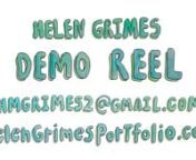 Hi everyone! I&#39;m Helen and here is my general demo reel which highlights my 3D modeling, lighting, texturing, and particle skills. Along with my ability to animate traditionally. nnPlease enjoy and feel free to email me at hmgrimes2@gmail.com or to visit my website which is helengrimesportfolio.com