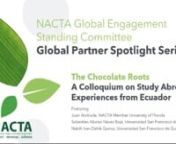 The NACTA Standing Global Engagement Committee is excited to host its first “Partner Spotlight” with NACTA Member Juan Andrade, faculty in Global Nutrition at the University of Florida, and his global learning collaborators Sebastian Alonso Navas Boja and Nabih Ivan Dahik Quiroz (Universidad San Francisco de Quito) discussing the advantages of collaboration in international study and global learning. Sebastian is a faculty from the Hospitality, Culinary Art and Tourism College. Nabih is the
