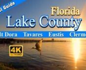 In this video of Lake County, Florida we explore Clermont (2:55), Howey in the Hills (8:54),Tavares (10:27),Mt Dora (13:34), Leesburg (19:42), Eustis (22:27), Umatilla (26:22), and Altoona (26:39).Below are links and addresses of the places of interest we feature of Lake County.nnCRUISESnDora Queen Paddleboat Cruises (12:21) 181 S Joanna Ave, TavaresnPremeir Boat Tours (15:44) 100 Alexander St, Mt DoranCat Boat Adventures (16:09) 148 Charles Ave, Mt DoranRusty Anchor Boat Tours (17:18) 4