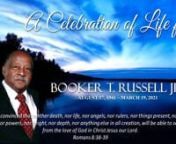 Life Celebration of Booker T. Russell, Jr.nFridaynApril 2, 2021n11:00 AMnGreater Mt. Zion Baptist Churchn4301 Tannehill LanenAustin, TX 78721nnObituarynBOOKER T. RUSSELL JR. was born on August 17, 1941 in Austin, Texas.nnAt the age of 79, Mr. Russell passed away on March 19, 2021. nnMr. Russell is survived by his wife, Evelyn M. Russell.Mr. and Mrs. Russell were married 60 years.The Russells have four children, nine grandchildren, and eleven great-grandchildren.nnMr. Russell was an avid ba