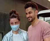 ‘Peeche! Peeche!”: Soha Ali Khan and Kunal Kemmu instruct the paps to maintain social distance amid the rise in COVID-19 cases. The couple were snapped together post-workout. Seems like the adorable pair were each other’s gym partners and motivators for the day. While Soha Ali Khan wore a jazzy jacket with a silver undertone, Kunal Kemmu added comfort to his look with loose casuals. South Indian actress Rashmika Mandanna was spotted outside a production house today. The actress was all smi