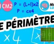 #périmètre #nationapprenante #éducation #écoleàlamaisonnnDans cette vidéo pour les élèves de CM1 et CM2 (cycle 3), les élèves peuvent découvrir la notion de périmètre. Ils apprennent que le périmètre correspond à la somme des longueurs des côtés d&#39;une figure géométrique. Pour faciliter les calculs du périmètre d’un carré, d’un rectangle et d’un triangle, il y a trois formules : n—Rectangle : P=(L+l) x2 (attention à ne pas oublier les parenthèses en raison des pri