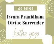 This class features the final of the niyamas (personal practices) as outlined by Patanjali in his compilation of the yoga sutras. Isvara Pranidhana means surrender to the divine. To cultivate Isvara Pranidhana we will practice bhakti yoga, the yoga of love and devotion. To that end we will be chanting the Gayatri Mantra. Om Bhur Bhuvah Swaha Tat savitur varenyam Bhargo devasya dhimahi Dhiyo yonah prachodayat (Embracing Earth, Heavean, and Beyond The sacred source is revealed Evoking the resplend