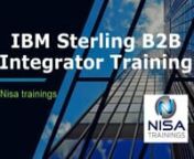 IBM Sterling B2B Integrator TrainingnWhat is IBM B2B Integrator?nThis is a Transaction engine that runs the processes and manages them according to your business requirements. It helps to integrate all processes like EDI into single gateway. The current version used for IBM B2B is 6.1.nHow to Install IBM B2B Sterling Integrator online Training?n•tServers Preparation.n•tInstalling downloaded items.n•tConfiguration.n•tInstalling IBM MQ.n•tCreating a File.nFeatures of IBM Sterling B2B Int