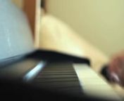 Me recording video at my piano for the first time, playing