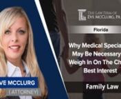 evefamilylaw.com/nnThe Law Offices of Eve McClurgn2041 Bayside ParkwaynFort Myers, Florida 33901nUnited Statesn(239) 334-4383nnIn Florida, there is a guardian ad litem parental evaluation. Depending on the circumstances of a case, parent coordinators, reunification therapists, or counselors may be involved. If there are a lot of hearsay issues in a case, then there may be a need to bring in experts. For instance, each parent might be making an allegation against the other in an effort to make th