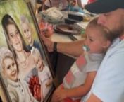 This is the original video of my husband unboxing a portrait of his mother, Shelly, and our 3 kids. She passed before meeting her granddaughter Michelle (namesake). My older boys were just little when she died. In this portrait, she is with all 3 of our children.