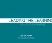 Leading the Learning Julie Churm from churm