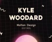 A compilation of my work throughout 2021. Showcasing motion design, frame by frame animation, 3D, creative direction, and sound design.nnhttps://www.kaidowind.comnnCredits:nn0:00 - Design, Motion: Kyle Woodardn0:06 - Design: Ben Marriott,