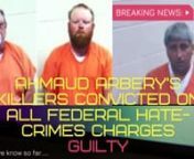 BRUNSWICK, Ga., Feb 22 (Reuters) - The three white men convicted of chasing down and murdering a young Black man, Ahmaud Arbery, as he was out jogging in their suburban Georgia community, were found guilty on Tuesday of committing federal hate crimes and other offenses in the 2020 killing.nnA predominantly white jury deliberated for about four hours over two days before returning the verdict against Travis McMichael, 36, his father, former police officer Gregory McMichael, 66, and a neighbor, Wi