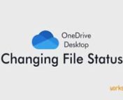 Learn how to:n-Manually change the sync status of OneDrive files to either store a copy on your computer or free up space on your computer