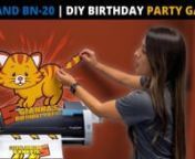 DIY Birthday Party Games &#124; Roland BN-20 Print &amp; Cut SystemnnThere is no better way to celebrate your kids birthday than with custom party games!nnIn this video we used WallFlair Removable Vinyl and the Roland BN-20 Printer Cutter to make a fun