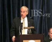 Ron Paul Addresses John Birch Societynhttp://www.thenewamerican.com/usnews/constitution/409nnCongressman Ron Paul endorses The John Birch Society nhttp://www.ronpaulforums.com/showthread.php?132355-Congressman-Ron-Paul-endorses-The-John-Birch-SocietynnnDr. Ron Paul, Texas congressman and 2008 Republican presidential candidate, was the featured speaker Saturday evening, October 4 on the final day of the John Birch Society&#39;s 50th Anniversary Celebration. The topic of his keynote address was
