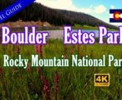 In this video or Northern Colorado we show Eldorado Springs(2:50), Nederland(4:07), Boulder (6:37), Lyons(13:32),Estes Park(14:13), Rocky Mountain National Park (19:03), and Grand Lake(21:31).Below are the places of interest featured in the video.nnPLACES OF INTERESTnBoulder Falls (5:24) Boulder Canyon Dr, NederlandnPeal Street Mall (8:12) BouldernCelestial Seasonings Tea (13:10) 4600 Sleepytime Dr, BouldernTrail Ridge Road (19:03) Rocky Mtn National ParknnTOURSnGreen Jeep Tours (16:01) 15