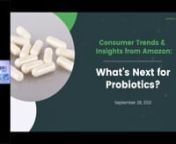 Probiotics are leading sales online for supplements. Not only that, as of July 2021, Probiotics saw a 48% year-over-year (YoY) growth rate on Amazon and sales continue to climb. Through a 45-minute webinar, ClearCut Analytics will dive into:nn1. How the probiotics supplement market has evolved over the past two years, with a close look at pre-Covid data compared to now;n2. Which attributes – delivery form, pack size, count, etc. — are doing particularly well;n3. How probiotics compare to oth