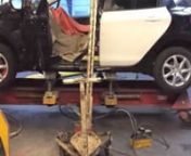 Salvage Rebuilds UK shows you how to mount a 2013 Peugeot 208 onto 4 sill clamps that are mounted on a Celette car frame machine, as you can see this is a very easy job and can be done very fast.nAfter being secured on 4 sill clamps , some parts are being welded on to the side of the car to enable attaching the chain of the pulling tower to the car and start the pulling process .nHave a look at their channel for many more collision repair movies : https://www.youtube.com/channel/UCiGcuVR9bhKkRbz