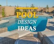 Our Pool Design Ideas series was created to help spark ideas of what might be a good fit for you in your backyard. When you’re starting the process of building a pool, there are numerous decisions to make. A great place to get started is with the pool design and design elements. nWhether it’s a freeform or geometric design, with modern, Tuscan, or retro design elements; it’s really about the look that fits your home.nnAt California Pools &amp; Landscape, we’ve been creating custom pools