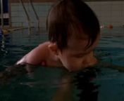 This is a clip of Ben helping Matilda go around the pool for the