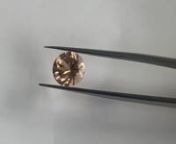 This is an AAA quality Diamond Cut Round Loose Morganite measuring 8 mm. Approximate Gemstone Weight: 1.39-1.92 Carats. Stone Treatment Method - Irradiated and / or Heated. Gemologist Comments: