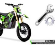 These are the assembly instructions for the FunBikes MXR 1300w Lithium Electric Kids Dirt Bike.nnThe New 48V Funbikes MXR1300 Electric Dirt Bike has arrived.nnThis ultimate kids toy has just been released for 2019. Bigger, stronger, and better specification than any other electric mini dirt bike before.nnUpside Down Hydraulic Front ForksnThe sturdy, yet lightweight upside down hydraulic forks work well, feel great and keep the front wheel planted when pushed to the limit.nnVented Wavy Brake Disc