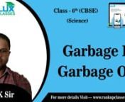 Garbage in Garbage out Class-6th from garbage in garbage out class 6 science