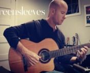 Fingerstyle guitar performance and guitar tab for Greensleeves in D Minor, by Evan Handyside. Guitar tab and blog: https://wp.me/p5JUVc-gtnnThis piece is available on all streaming services including:nnSpotify: https://spoti.fi/3D3aGFDnn&amp; Apple: https://apple.co/3BSrWM1nnGreensleeves: a brief historynnBelieved to be composed in the late 16th/early 17th century, &#39;Greensleeves&#39; never began it&#39;s many incarnations as a Christmas song. It was only until William Chatterton Dix wrote the carol What