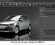 Check out the work in progress of VRED Professional 6.0.nnInteractive Renderpasses will be a new feature.nnYou can see the renderpasses in realtime. This makes it easy for you to make changes especially on your Depth or Material ID pass.