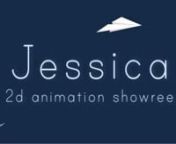 Jessica&#39;s 2D Animation ShowreelnnAll projects I have done these 2 years. nnMusic: nMonster Inc. - Randy Newman © Walt Disney RecordnToy Story 3 Trailer © Walt Disney RecordnnScene Breakdown:n- Principles of AnimationnMedia: tracing paper, pencil, iStop Motionn00:08 - rolling ball with slow-in and slow-outn00:10 - pendulumn00:12 - wave movementn00:17 - walking cycle and expression studiesn00:23 - bouncing ball, expression studies, ricesackn00:30 -