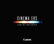 Logo Reveal for the launch of the new Cinema EOS camera line including the c300 by Canon at the Paramount Theatre in Hollywood 11/03/2011.Logo design by Gino Reyes of Imagination.