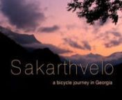 Sakarthvelo is another name for Georgia. In july 2011 we cycled one full calender month through the Caucasus in Georgia. We really loved it, specially the people. We definitely return one day!nnnwww.Footage: Canon HF100nwww.Music: Softspace &#124; Softer, Sunlight Ascending &#124; Out of this place, Datuna kenchiashvili &#124; Sherma Survilma Damlia &amp; Dilao Avdrianao, Shantel &#124; Discoboy, Unknow singers Ushguli , Singer Tusheti guesthouse in Omalo nwww.Editing: Final Cut Express