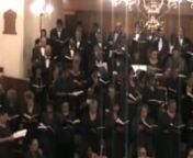 Combined Choirs of Wilberforce University (Ohio), Turner Memorial AME (Hyattsville, MD), Metropolitan AME (Washington, DC), John Wesley AME Zion (Washington DC) singing at the host church Mother Bethel AME of Philadelphia at the Concert Performance of Handel&#39;s Messiah.