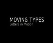www.moving-types.com/en/nnA retrospective of typography in film from thenearly days of the cinema to the presentn“Moving Types” – letters in motion – has been a prevalent stylistic element for typography on television, cinema and computer screens since moving pictures were invented just over a century ago. Broadcaster logos like those of ZDF and RTL as well as innumerable opening and closing credits including those for “From Morning to Midnight” (1920), “Dr. No” (1962) and “The