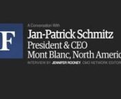 Interview by Jennifer Rooney, CMO Network Editor ForbesnSeptember 21, 2012nnCEO Jan-Patrick Schmitz on ways the purveyor of luxury writing instruments has expanded its product line while staying true to core brand essence.