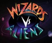 We designed and directed the titles sequence for the excellent kids sci-fi / fantasy mash-up Wizards Vs Aliens. nInspired by old sci-fi posters and comic books we wanted to capture the pace and energy of the series and reference the smashing together of the two genres.
