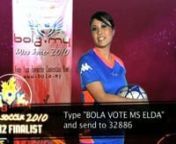 To vote for Miss Soccer Elda, just type on your mobile phone