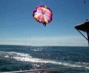 A close up look at one of the most beautiful jobs in the World.Crewing a parasail boat is no easy business, but the views are fantastic.With the winds calm and the sea sparkling, there is something magic about the days first run.nOcean Watersports of Myrtle BeachnnSong