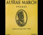 1-tPalau i Fabre recita el poema “Si com lo taur”, d’Ausiàs March. Vergara, 1965.