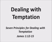 Continuing his series on the book of James, Pastor Jerry Breese talks about how we should deal with temptation, with his main text coming from James 1:12-15.One of the first things he does is have the congregation read responsively with him, starting with the main text, but also using other verses.Since the congregation was not mic&#39;d, I am including the responsive reading here so you can follow along:nnPastor:nBlessed is the man who endures temptation; for when he has been approved, he will