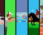 Here are the sports you&#39;ll see at this summer&#39;s big sporting event, in a glorious 8-bit montage. Produced by Flikli (http://flikli.com)nUPDAT3D for 2014 - see the Winter-themed sequel: vimeo.com/flikli/winter8bitnnSports represented:nnArcherynAthleticsnBadmintonnBasketballnBeach VolleyballnBoxingnCanoe (Slalom)nCanoe (Sprint)nCycling (BMX)nCycling (Mountain Bike)nCycling (Road)nCycling (Track)nDivingnEquestriannFencingnFootball (Soccer)nGymnastics (Artistic)nGymnastics (Rhythmic)nHandballnField