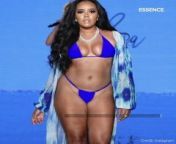 Over the weekend, Angela Simmons made her Miami Swim Week runway debut, and instead of sharing the news with the smoothest, filter-filled image of herself strutting, she gave the people the real deal. The socialite, reality TV personality, entrepreneur and mom shared an unfiltered image of her body in motion, staying true to her motto of ‘built not bought.’